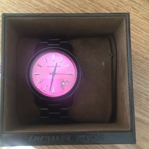 Michael Kors Black & Pink Real Watch